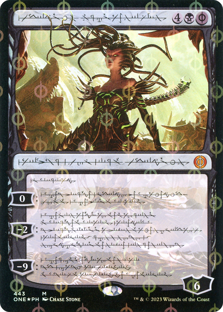 Vraska, Betrayal's Sting (Phyrexian Step-and-Compleat Foil) [Phyrexia: All Will Be One] 