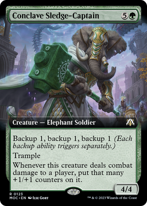 Conclave Sledge-Captain (Extended Art) [March of the Machine Commander] 