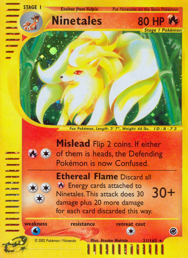 Ninetales (21/165) [Expedition: Base Set] 