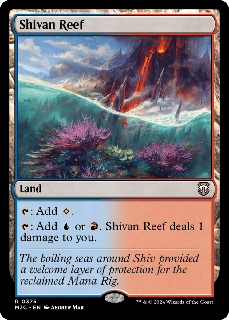 Shivan Reef (Ripple Foil) [Modern Horizons 3 Commander] 