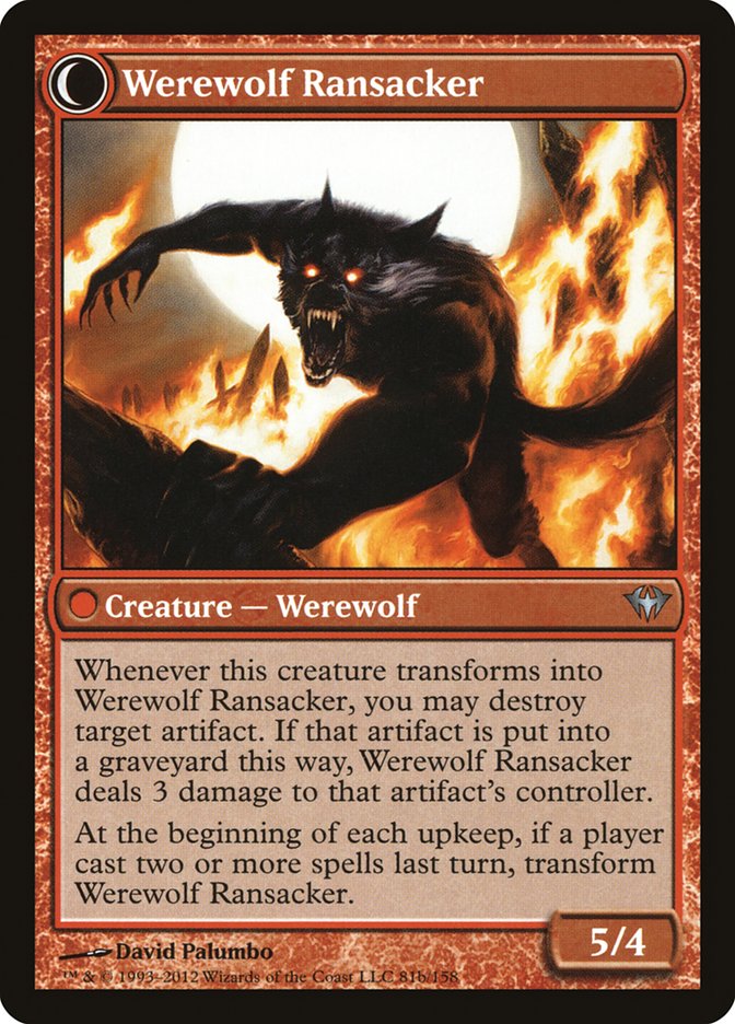 Afflicted Deserter // Werewolf Ransacker [Dark Ascension] 