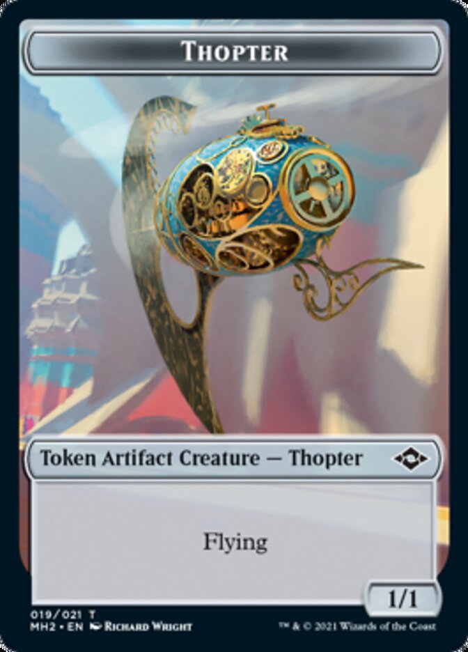 Thopter // Treasure (21) Double-Sided Token [Modern Horizons 2 Tokens] 