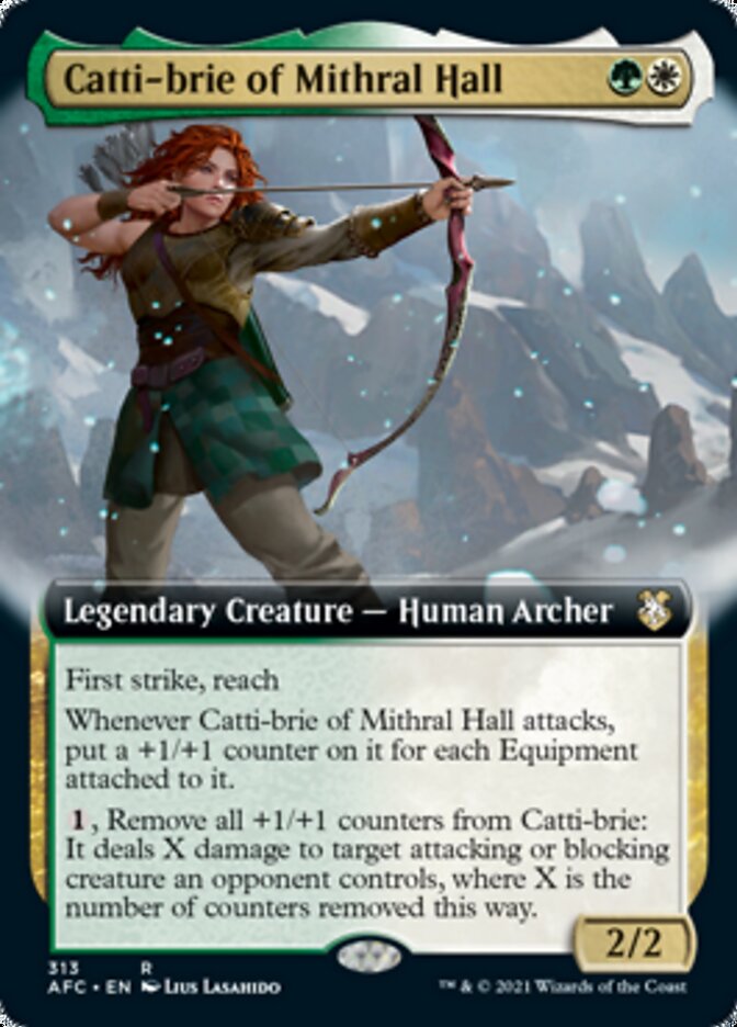 Catti-brie of Mithral Hall (Extended Art) [Dungeons & Dragons: Adventures in the Forgotten Realms Commander] 