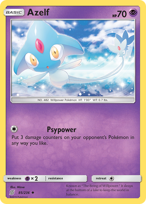 Azelf (85/236) [Sun &amp; Moon: Unified Minds] 