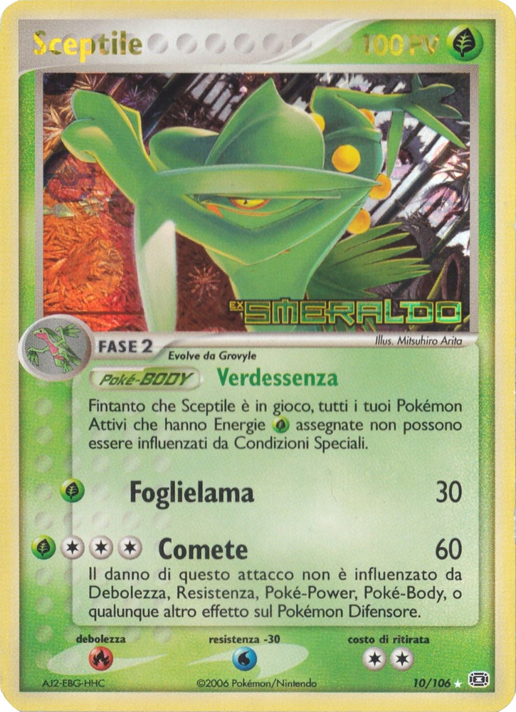 Sceptile (10/106) (Stamped) [EX: Emerald] 