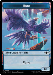 Bird // Plot Double-Sided Token [Outlaws of Thunder Junction Tokens] 