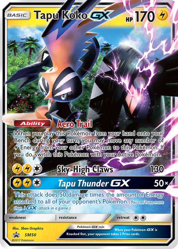 Tapu Koko GX (SM50) [Sun &amp; Moon: Black Star Promos] 