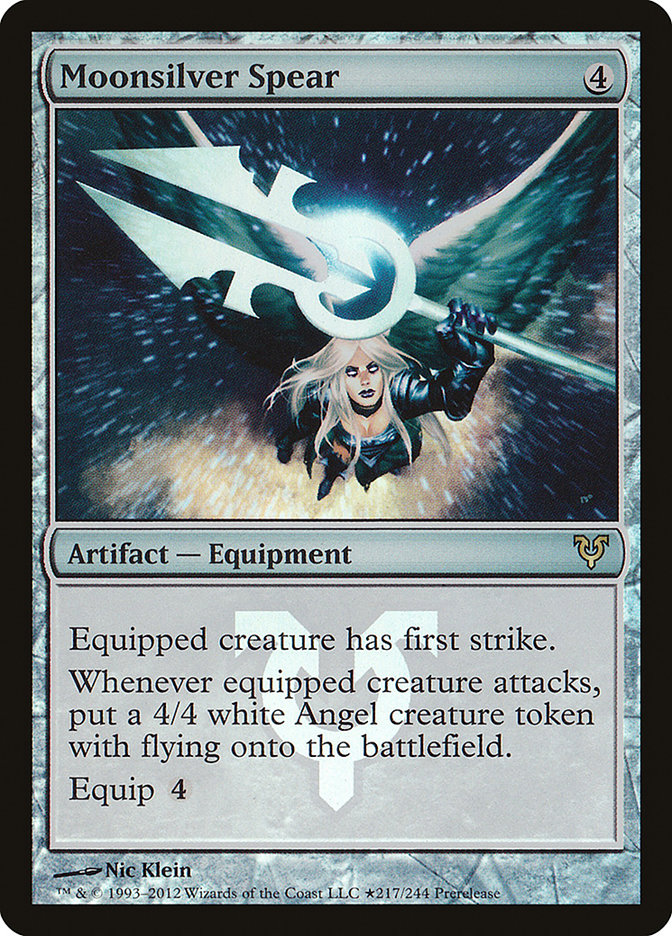 Moonsilver Spear [Avacyn Restored Prerelease Promos] 