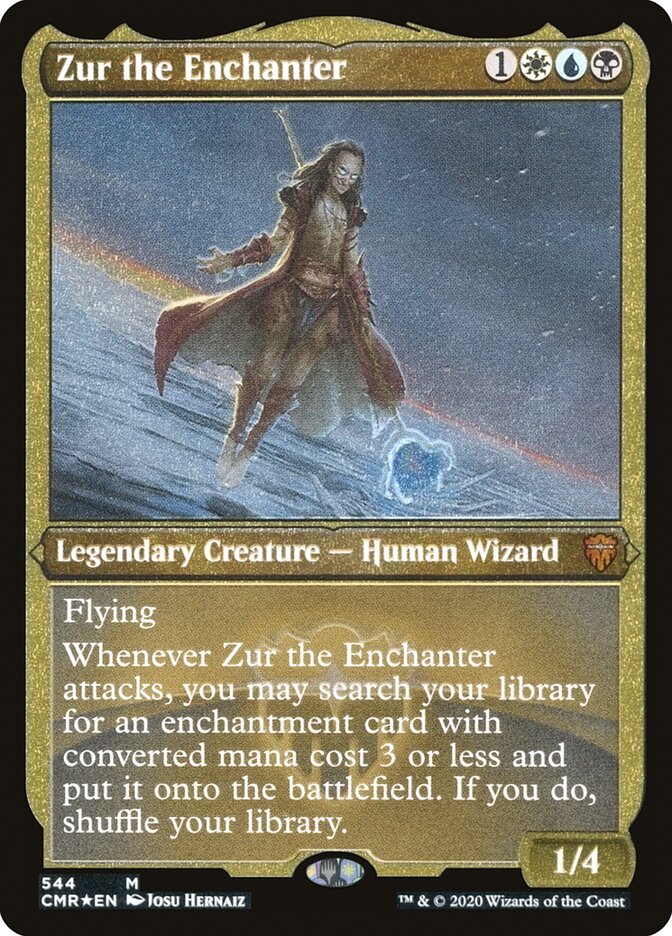 Zur the Enchanter (Etched) [Commander Legends] 