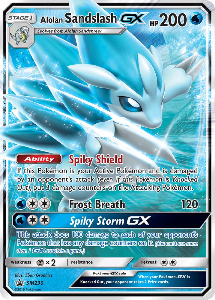 Alolan Sandslash GX (SM236) [Sun &amp; Moon: Black Star Promos] 