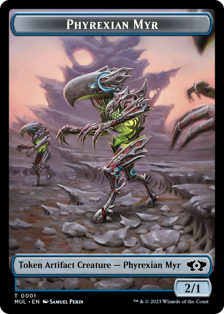 Phyrexian Myr // Knight Double-Sided Token [March of the Machine Tokens] 