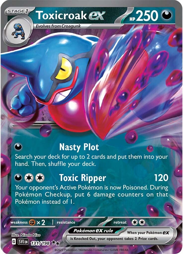 Toxicroak ex (131/198) [Scarlet & Violet: Base Set] 