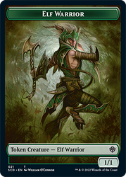 Elf Warrior // Soldier Double-Sided Token [Starter Commander Decks] 