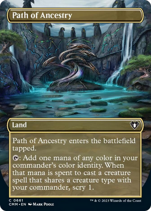 Path of Ancestry (Borderless Alternate Art) [Commander Masters] 