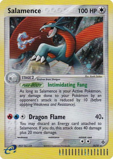 Salamence (19/97) (League Promo 2004) [League &amp; Championship Cards] 