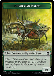 Phyrexian Mite // Phyrexian Insect Double-Sided Token [Phyrexia: All Will Be One Commander Tokens] 