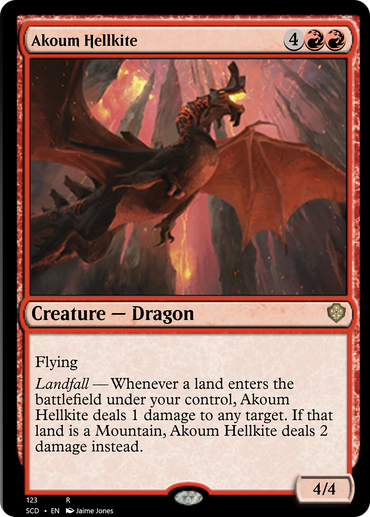 Akoum Hellkite [Starter Commander Decks] 