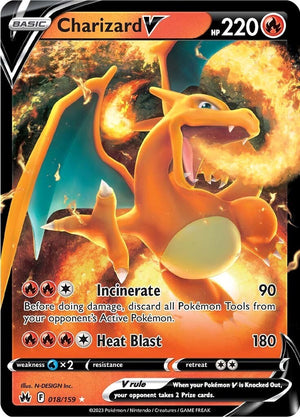 Charizard V (018/159) [Sword &amp; Shield: Crown Zenith] 