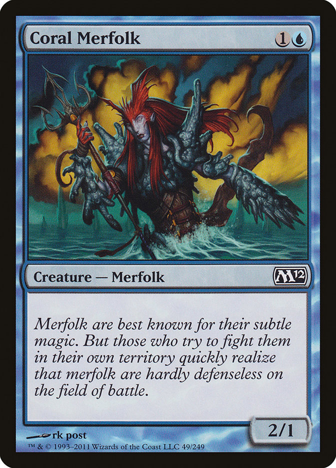 Coral Merfolk [Magic 2012]