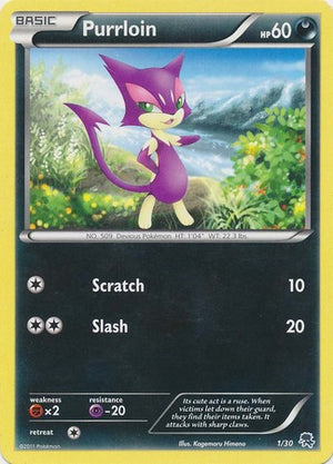 Purrloin (1/30) [Black &amp; White: Trainer Kit - Zoroark] 