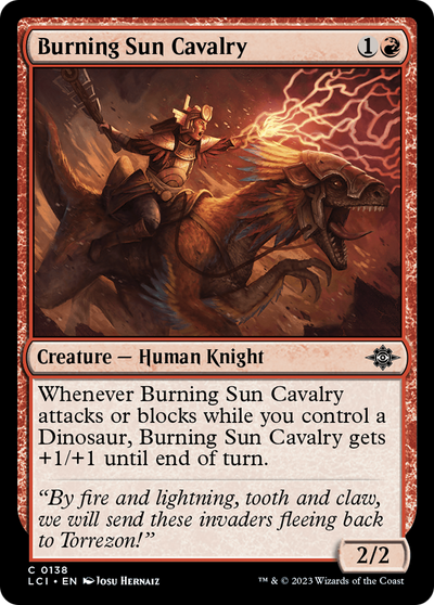 Burning Sun Cavalry [The Lost Caverns of Ixalan] 