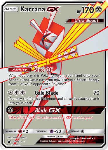 Kartana GX (106/111) [Sun &amp; Moon: Crimson Invasion] 