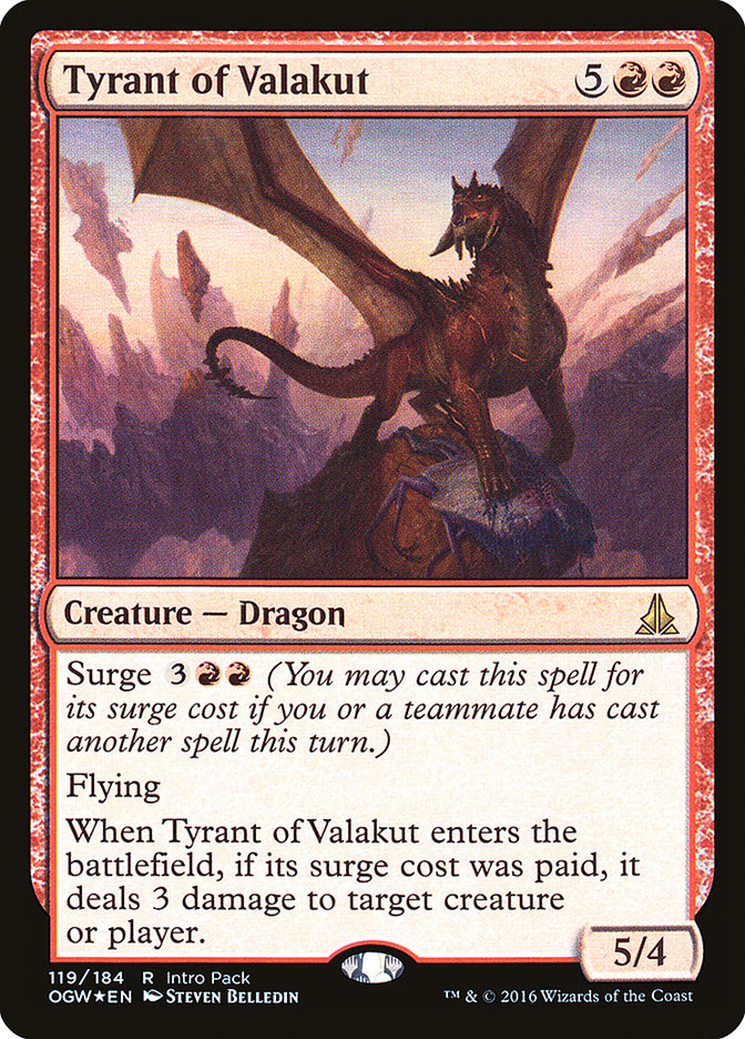 Tyrant of Valakut (Intro Pack) [Oath of the Gatewatch Promos] 