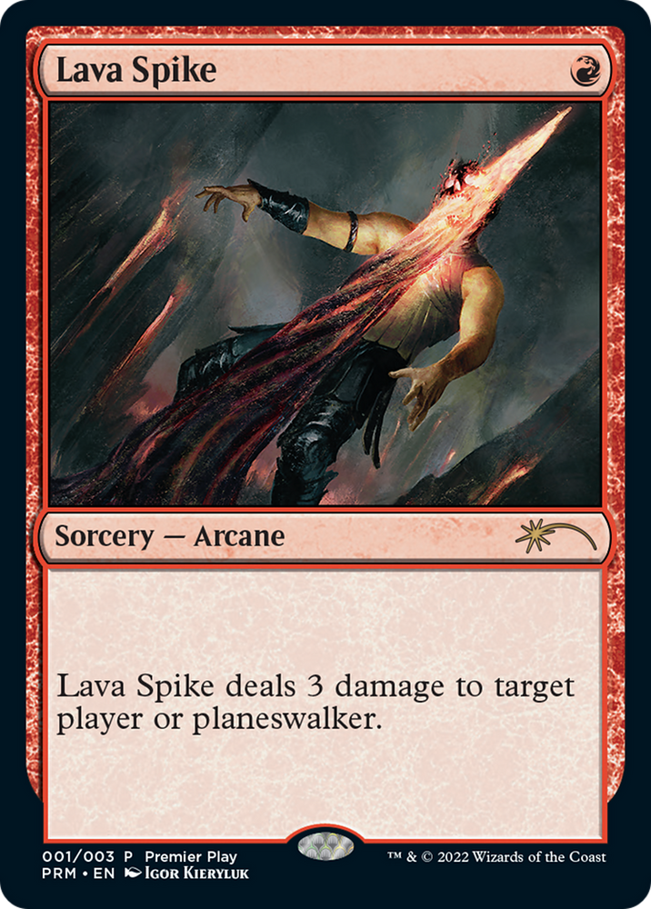 Lava Spike (Premier Play) [Pro Tour Promos] 