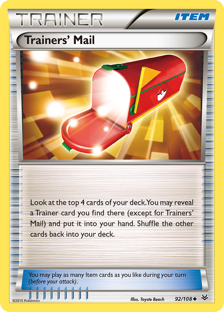 Trainers' Mail (92/108) [XY: Roaring Skies] 