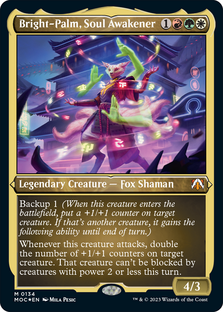 Bright-Palm, Soul Awakener (Display Commander) [March of the Machine Commander] 