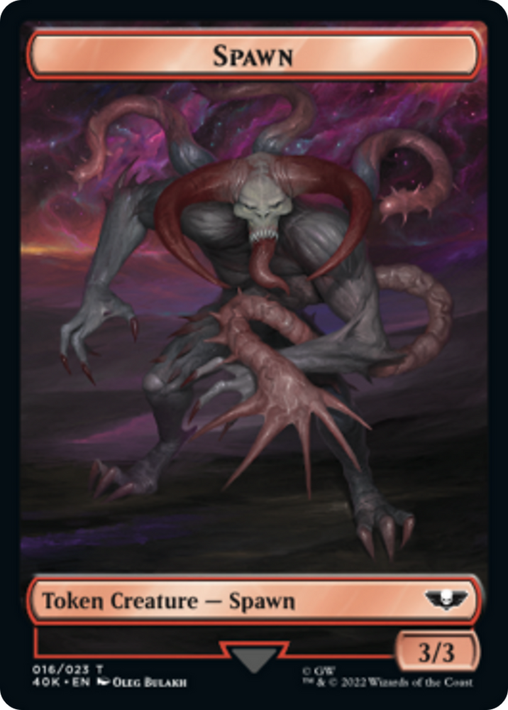 Spawn // Blue Horror Double-Sided Token [Warhammer 40,000 Tokens] 