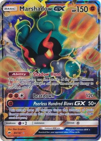 Marshadow GX (80/147) (Jumbo Card) [Sun & Moon: Burning Shadows] 