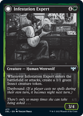 Infestation Expert // Infested Werewolf [Innistrad: Double Feature] 