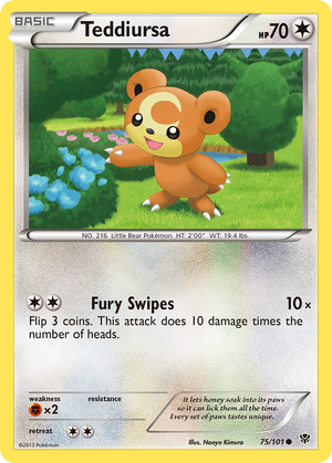 Teddiursa (75/101) [Black &amp; White: Plasma Blast] 