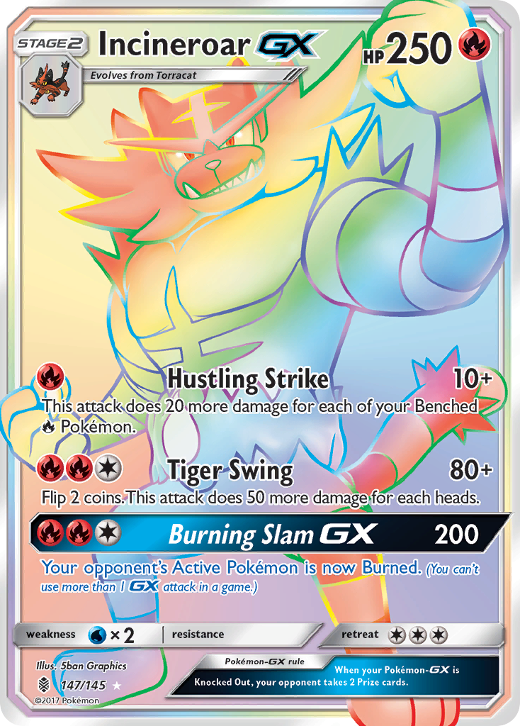 Incineroar GX (147/145) [Sun & Moon: Guardians Rising] 