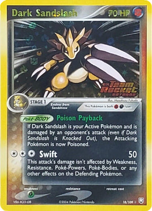 Dark Sandslash (18/109) (Stamped) [EX: Team Rocket Returns] 
