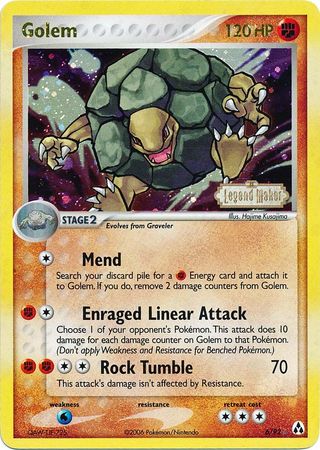 Golem (6/92) (Stamped) [EX: Legend Maker] 