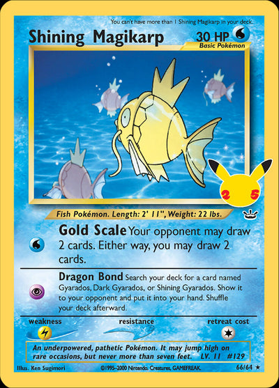 Shining Magikarp (66/64) [Celebrations: 25th Anniversary - Classic Collection] 