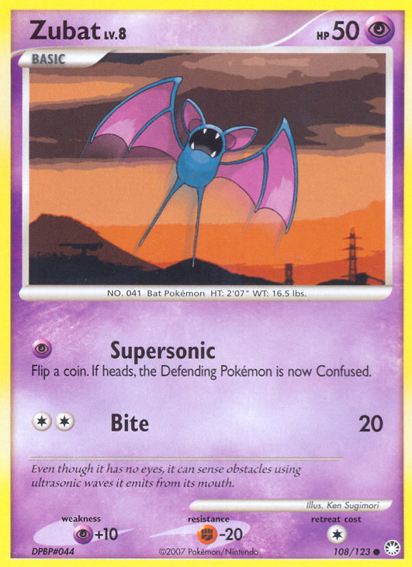 Zubat (108/123) [Diamond & Pearl: Mysterious Treasures] 