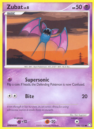 Zubat (108/123) [Diamond &amp; Pearl: Mysterious Treasures] 