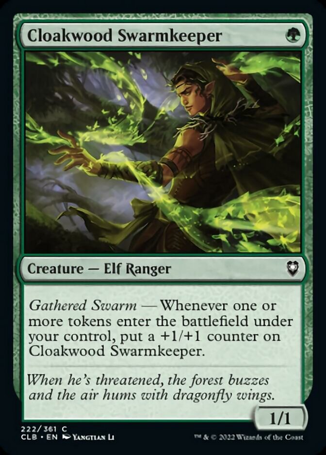 Cloakwood Swarmkeeper [Commander Legends: Battle for Baldur's Gate] 