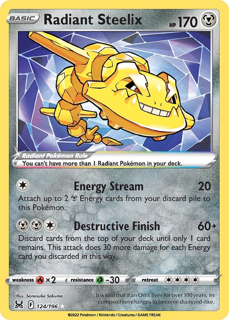 Radiant Steelix (124/196) [Sword & Shield: Lost Origin] 