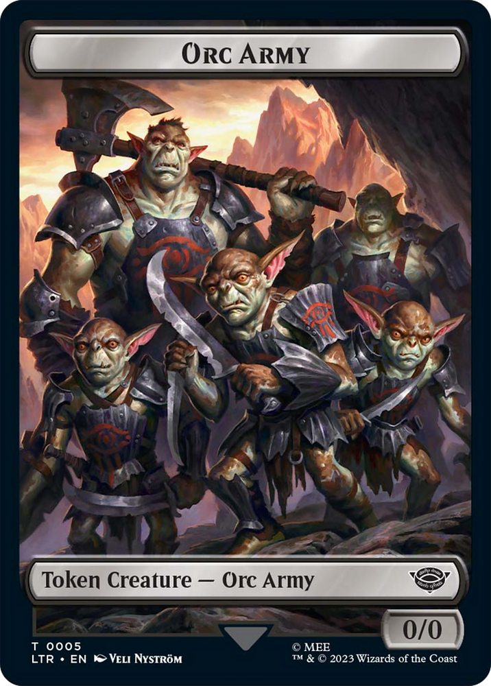 Food (09) // Orc Army (05) Double-Sided Token [The Lord of the Rings: Tales of Middle-Earth Tokens] 