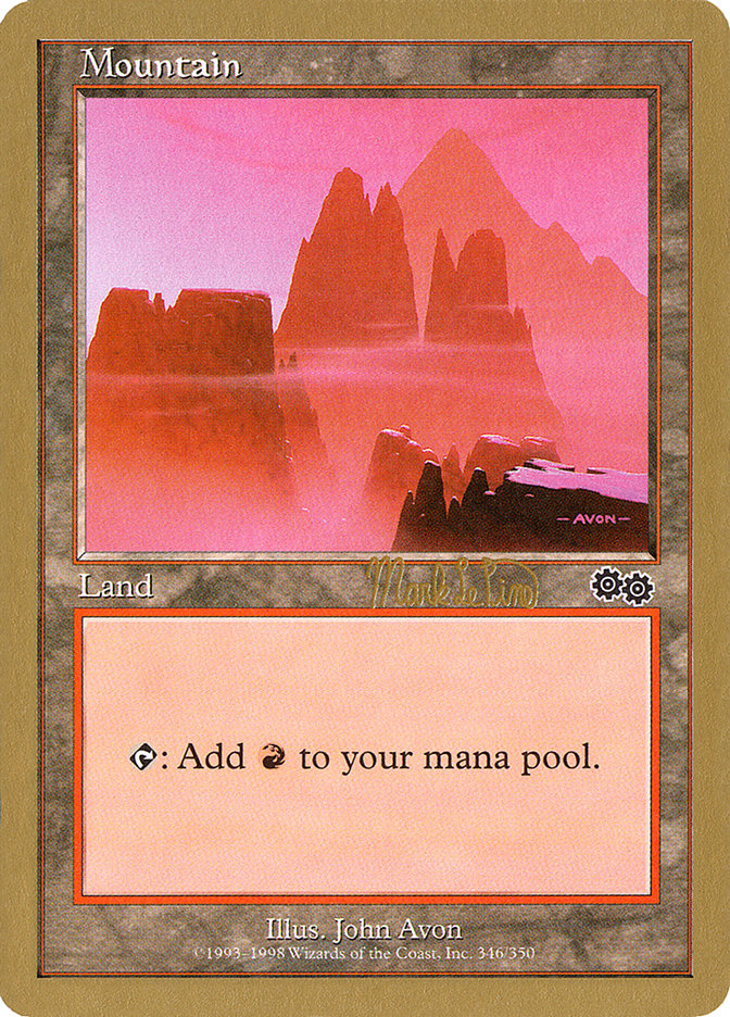 Mountain (mlp346b) (Mark Le Pine) [World Championship Decks 1999] 