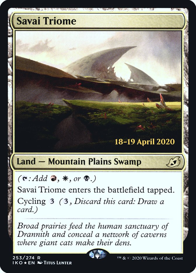 Savai Triome [Ikoria: Lair of Behemoths Prerelease Promos] 