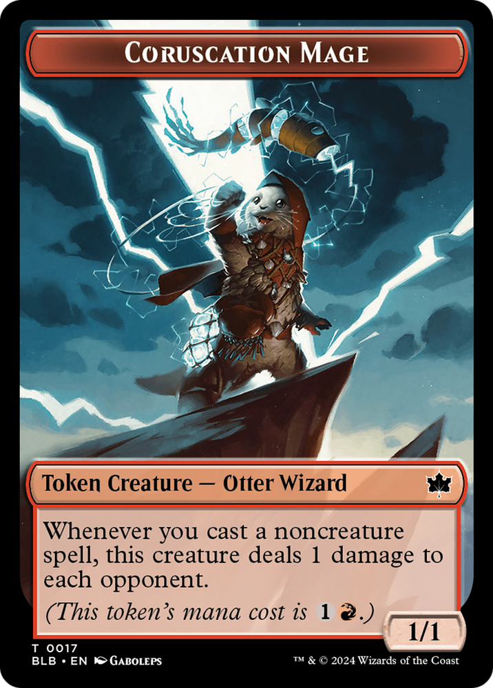 Food // Coruscation Mage Double-Sided Token [Bloomburrow Tokens] 