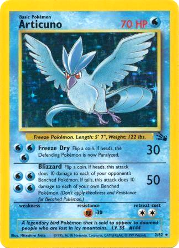 Articuno (2/62) [Fossil Unlimited] 