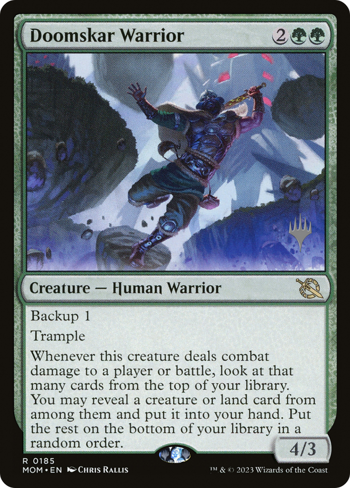 Doomskar Warrior (Promo Pack) [March of the Machine Promos] 