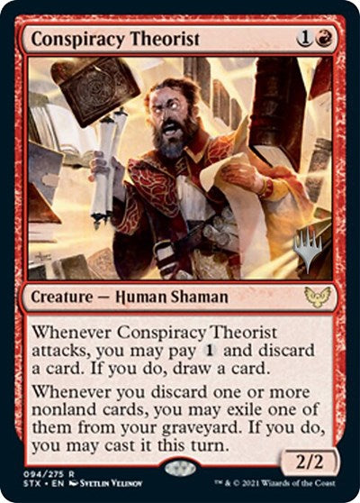 Conspiracy Theorist (Promo Pack) [Strixhaven: School of Mages Promos] 