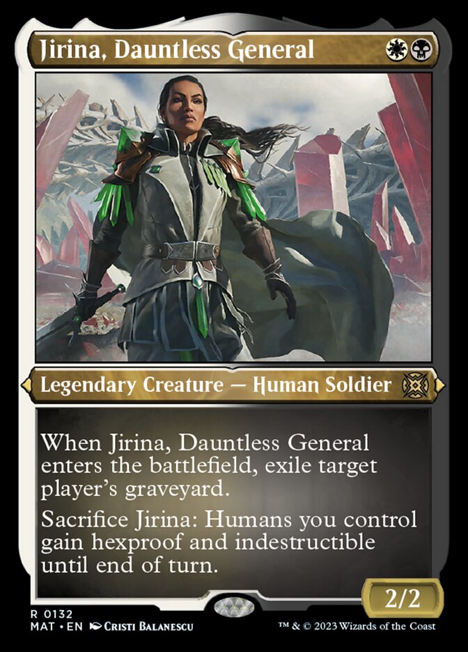 Jirina, Dauntless General (Foil Etched) [March of the Machine: The Aftermath] 